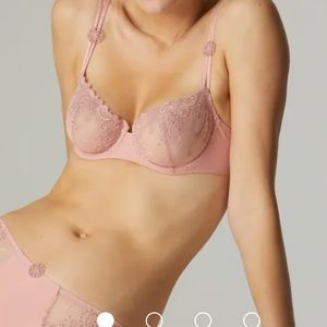 Simone Perele DÉLICE  Sheer Demi - Peachy Pink, EUR size 70 / 32F